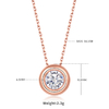 Bubble series S925 silver plated rose gold Moissanite pendant earring bracelet set 1